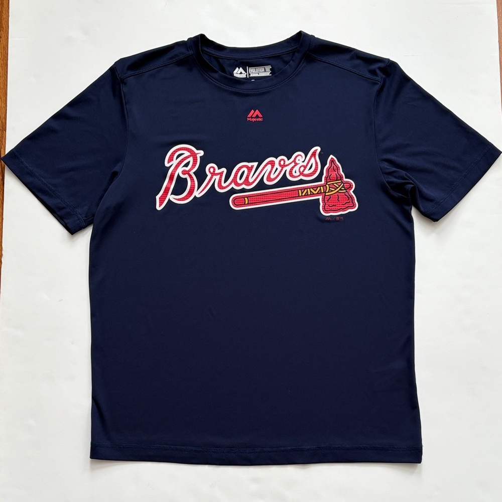 Majestic Evolution Tee Cool Base Atlanta Braves Mens